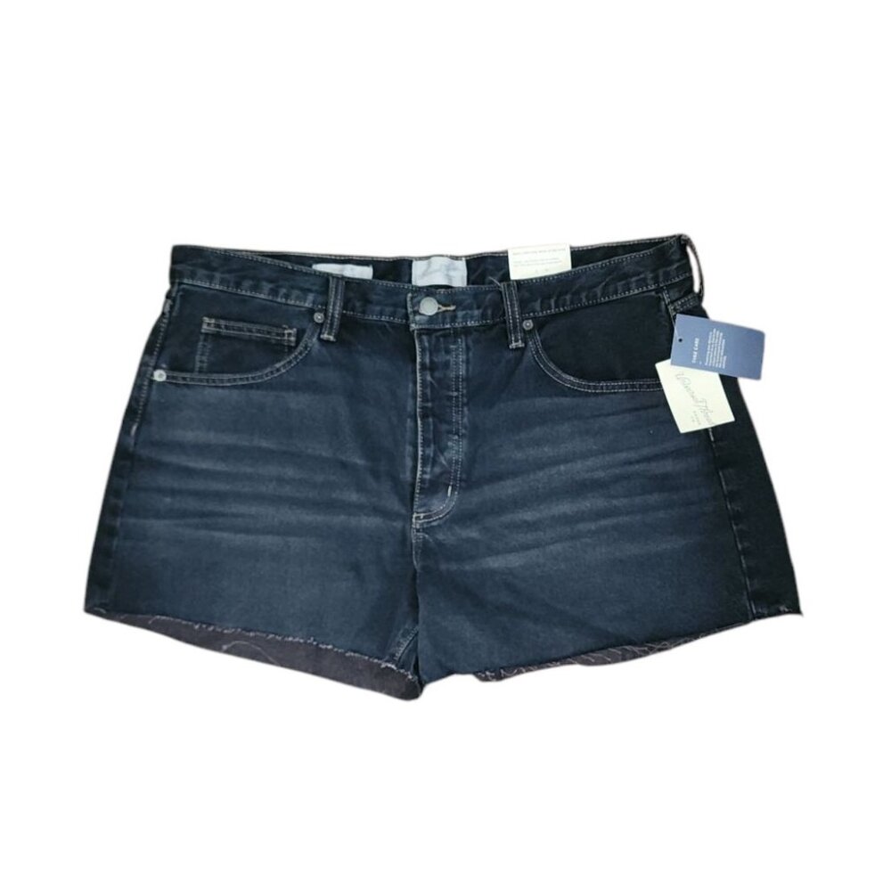 Universal Thread Shorts Womens Size 14 Black Mid Rise‎ 90s Baggy Denim New NWT
